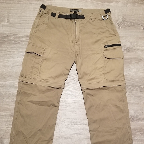 Men's BC Clothing Convertible Tan Cargo Pants Size XLx32 - Picture 1 of 5